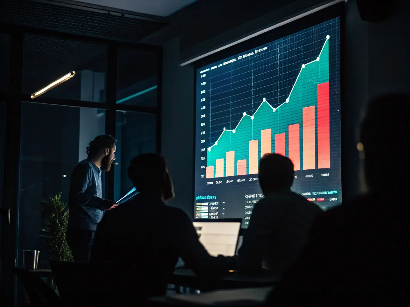A graph showing increased productivity and growth for a Lithuanian company after hiring international talent through IONA.